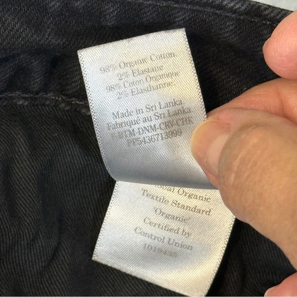 Everlane Womens The Original Cheeky Jeans Stretch Coal Black Size 27 #1864 - Picture 10 of 10